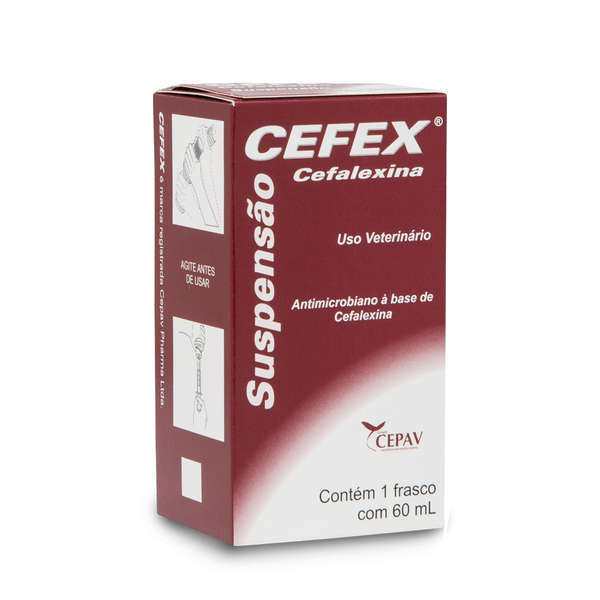 Antimicrobiano Suspens O Cefex Cepav Para C Es E Gatos Ml