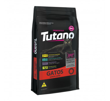 Ração Seca Tutano para Gatos Adultos Sabor Carne - 3kg