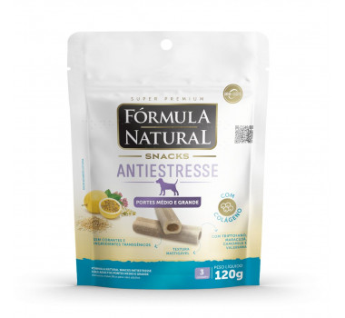 Snacks Fórmula Natural Antiestresse para Cães Porte Médio e Grande - 120g