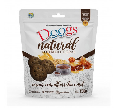 Biscoito Cereal com Alfarroba e Mel Doogs para Cães - 150g