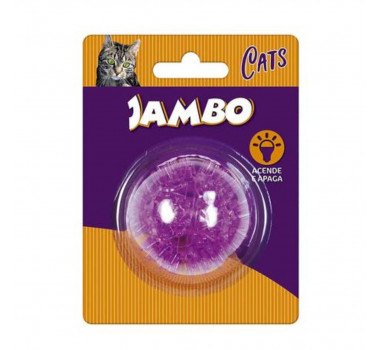 Brinquedo Bola Luz Espinho Jambo para Gatos - Roxo