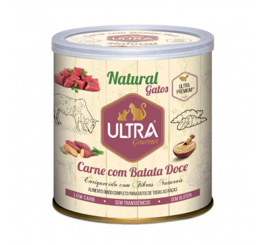 Alimento Úmido Natural Ultra Gourmet Carne com Batata Doce para Gatos - 300g