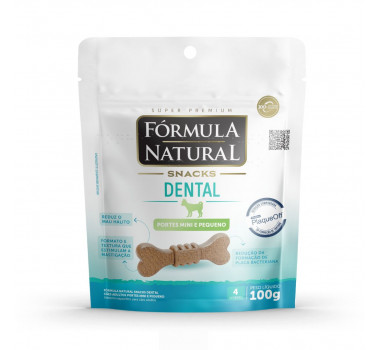 Snacks Fórmula Natural Dental para Cães Porte Mini e Pequeno - 100g