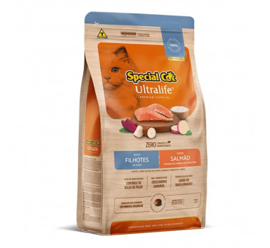 Ração Seca Special Cat Ultralife Salmão para Gatos Filhotes - 1kg