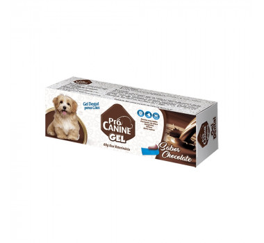 Gel Dental Chocolate Pró Canine para Cães e Gatos - 60g