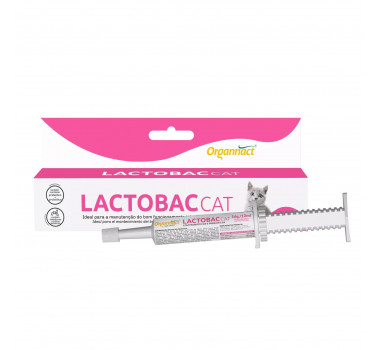 Suplemento Lactobac Cat Organnact para Gatos - 16g