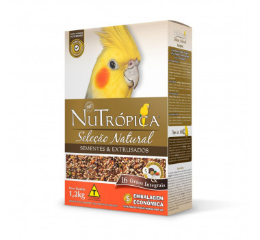 Alimento Super Premium Nutrópica Seleção Natural para Calopsitas - 1,2kg