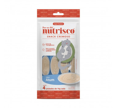 Snack Nutrisco Cremoso para Gatos Adultos Sabor Atum - 56g