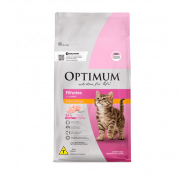 Ração Seca Optimum Frango para Gatos Filhotes - 1kg