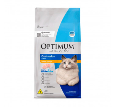 Ração Seca Optimum Frango para Gatos Castrados - 1kg