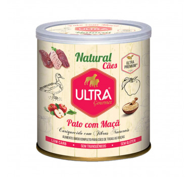 Alimento Úmido Natural Ultra Gourmet Pato com Maçã para Cães  - 300g