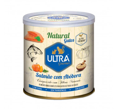 Alimento Úmido Natural Ultra Gourmet Salmão com Abóbora para Gatos - 300g