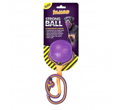 Bola com Corda Jambo Strong Ball para Cães - P
