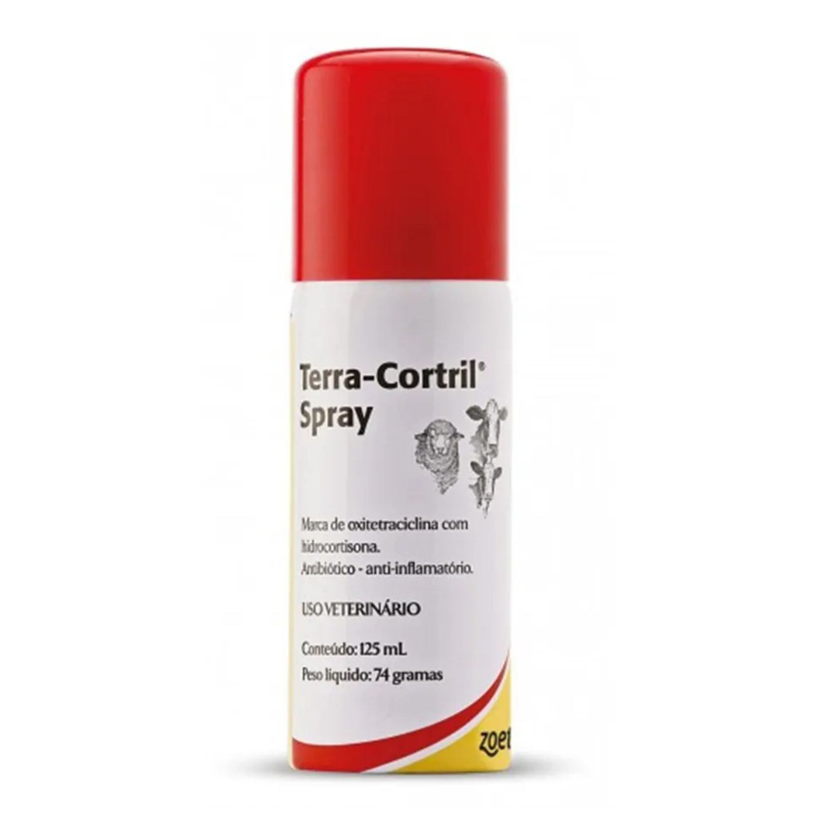 Spray Antibiótico E Anti-inflamatório Terra Cortril Zoetis - 125ml